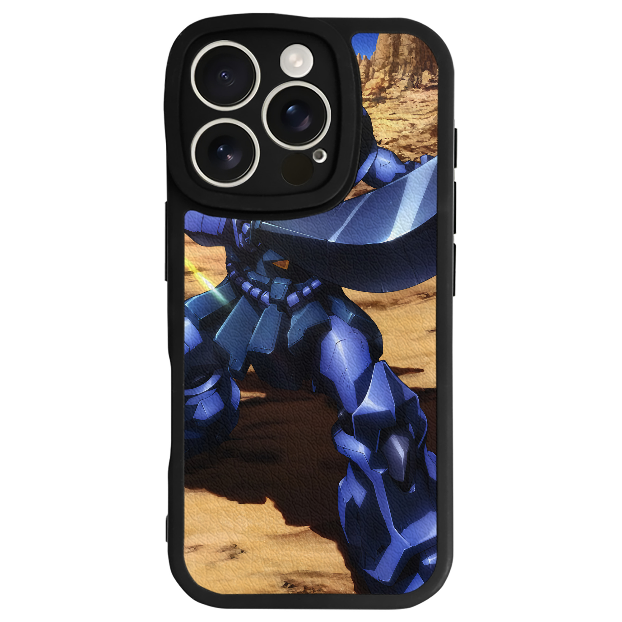 （画像用） 機動戦士ガンダム Mobile Suit Gundam 【iPhone 16シリーズ対応】シリコンスマホケース（レザー調） 材質：シリコン